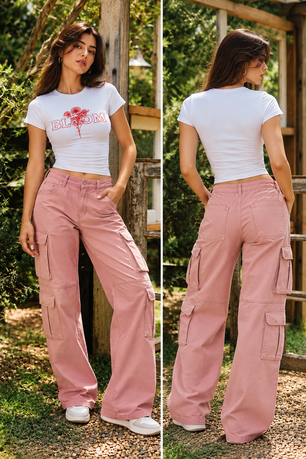 Bloom Baby Tee - White
