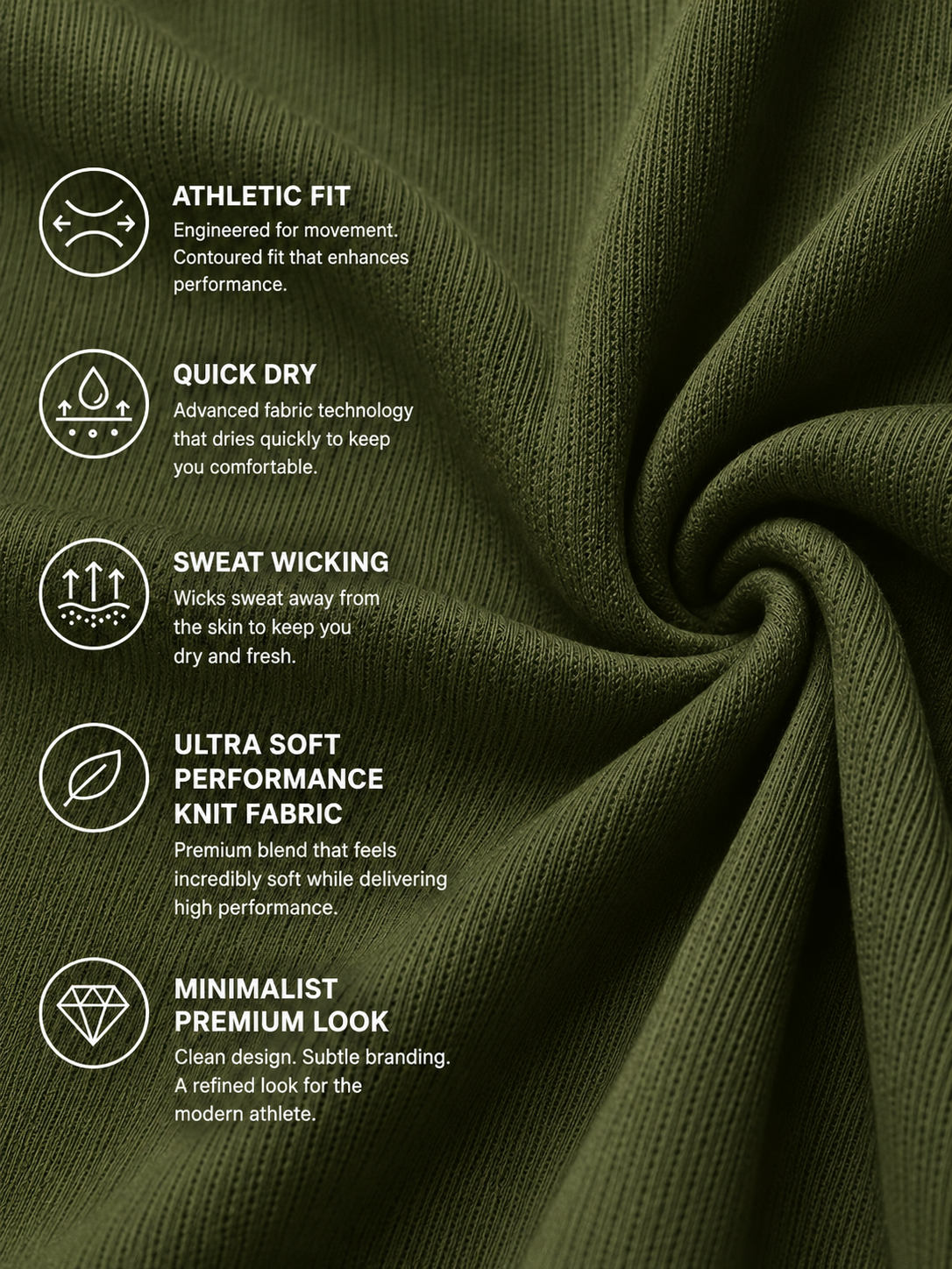Spartos Performance Tee – Olive