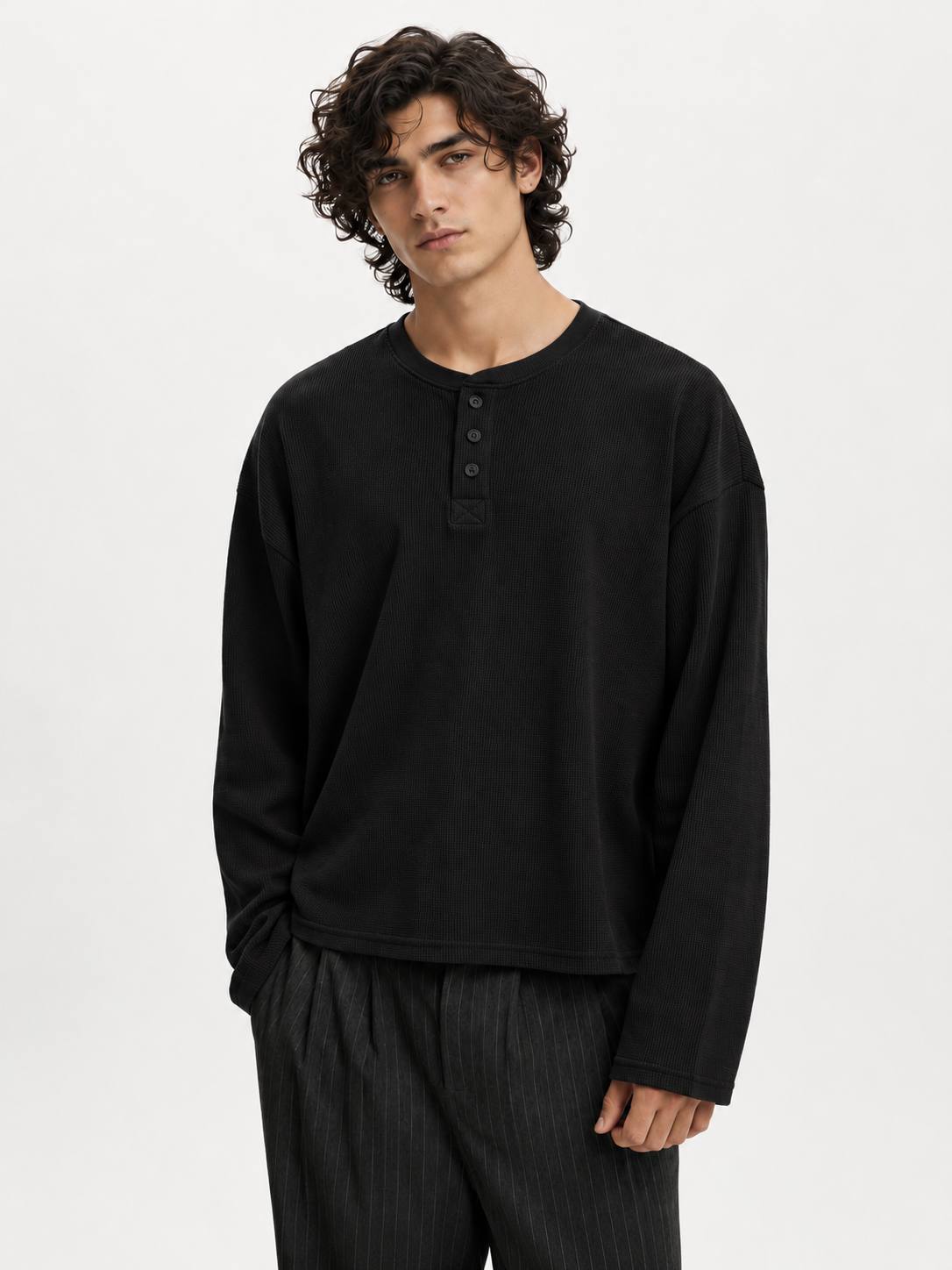 Classic Henley - Black