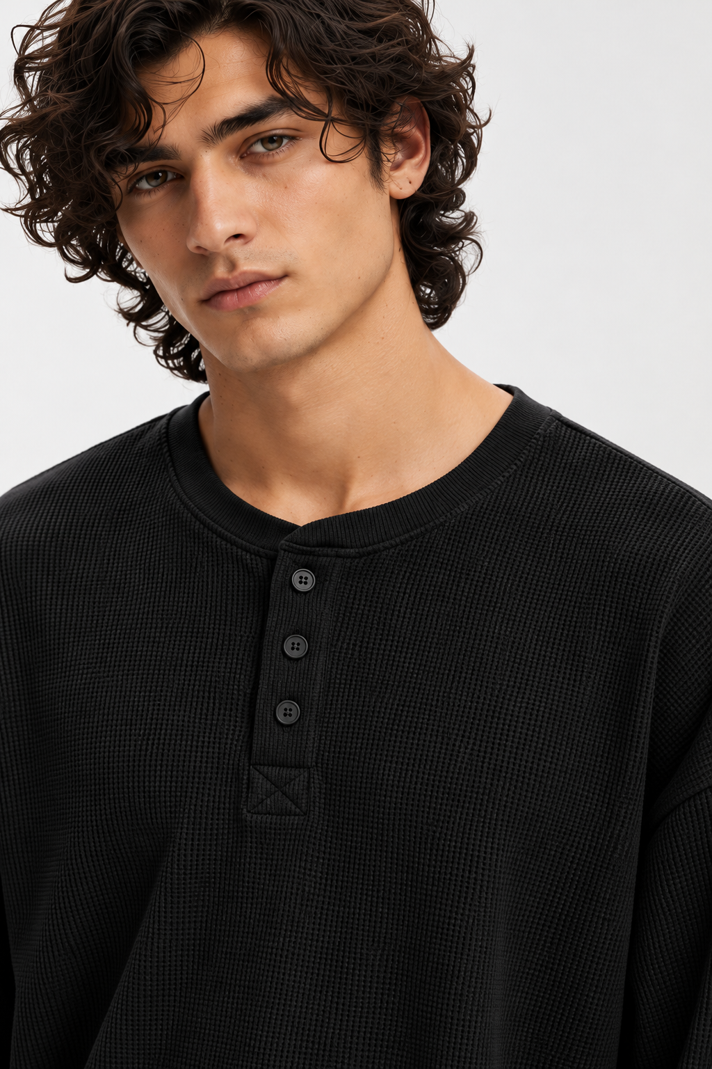 Classic Henley - Black