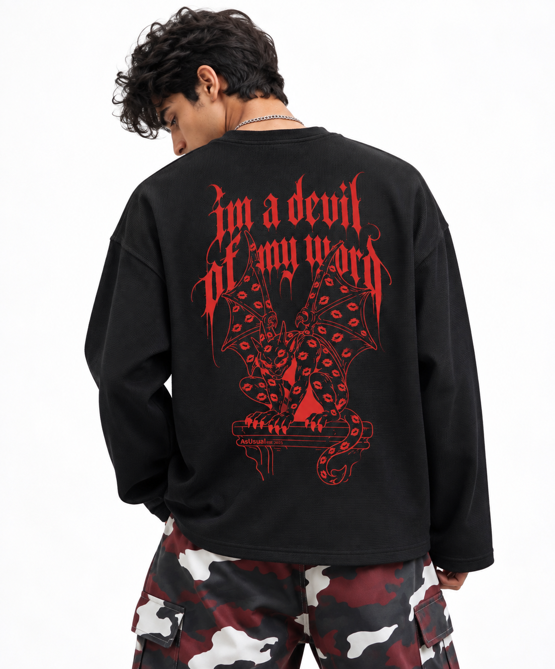 Smitten Long Sleeve Tee - Black