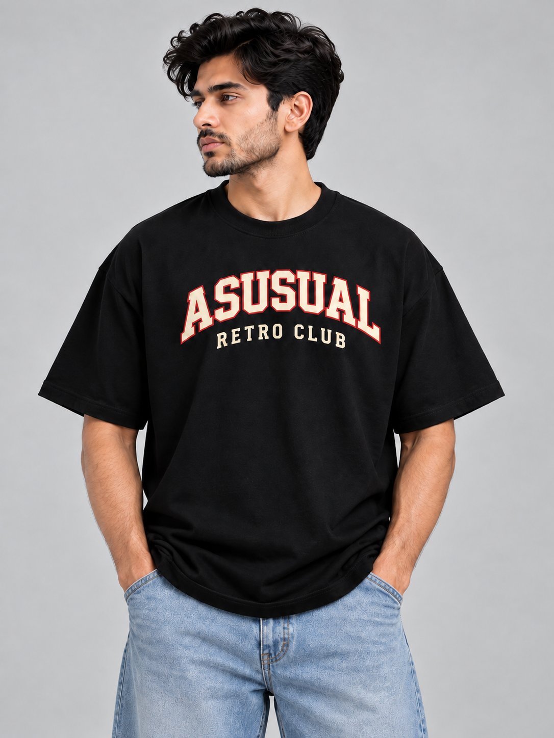 Doordarshan Retro Club Oversized Tee