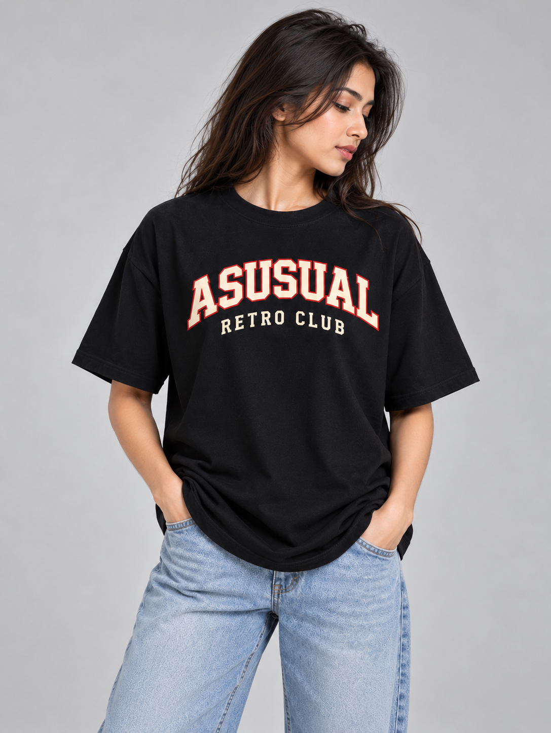 Doordarshan Retro Club Oversized Tee