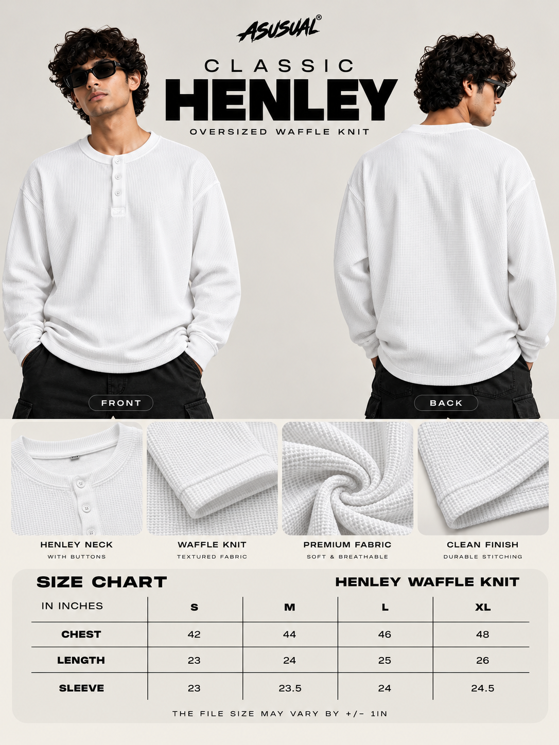 Classical Henley - White