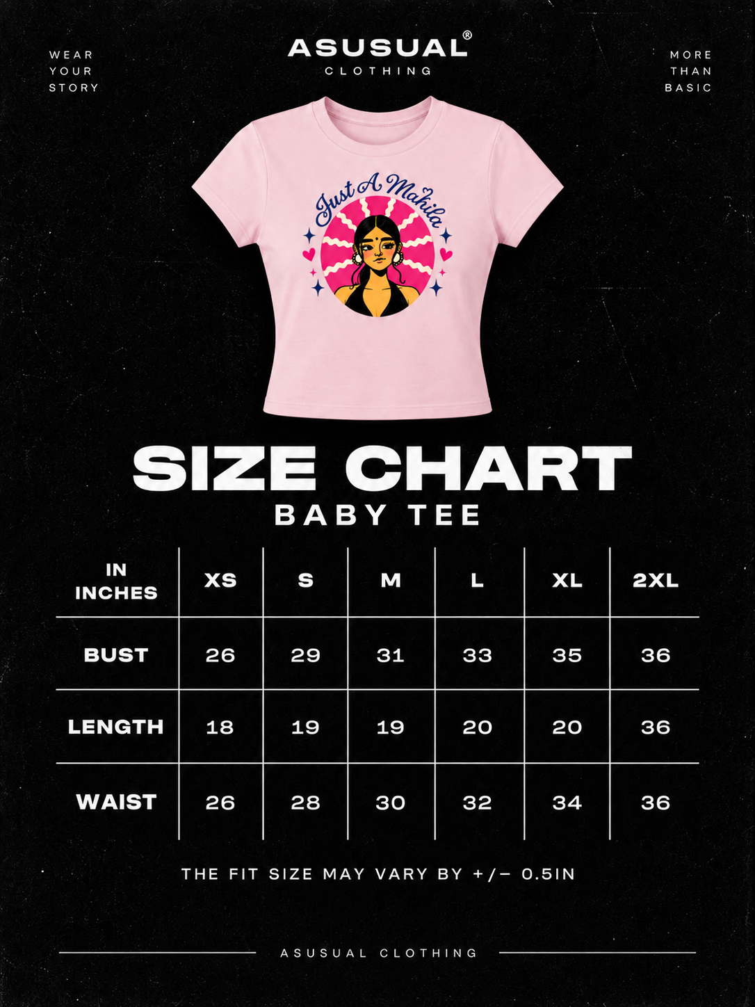 Just A Mahila Baby Tee