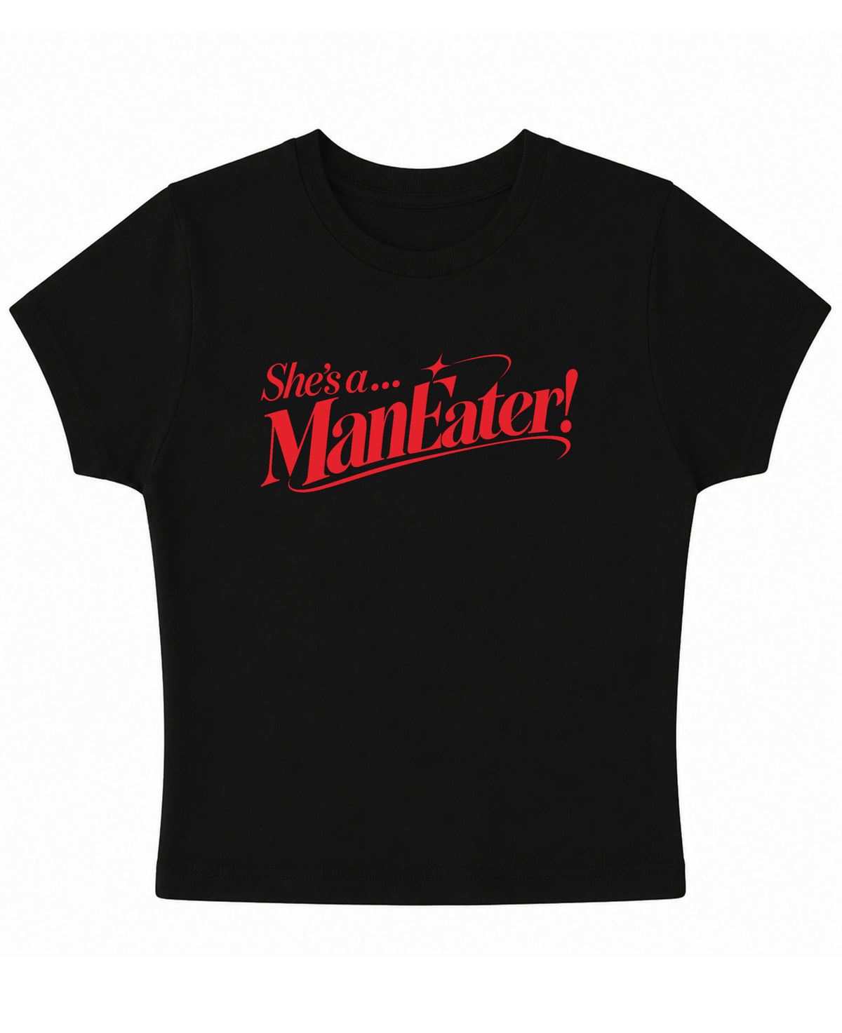 Black Baby Tee Front Design